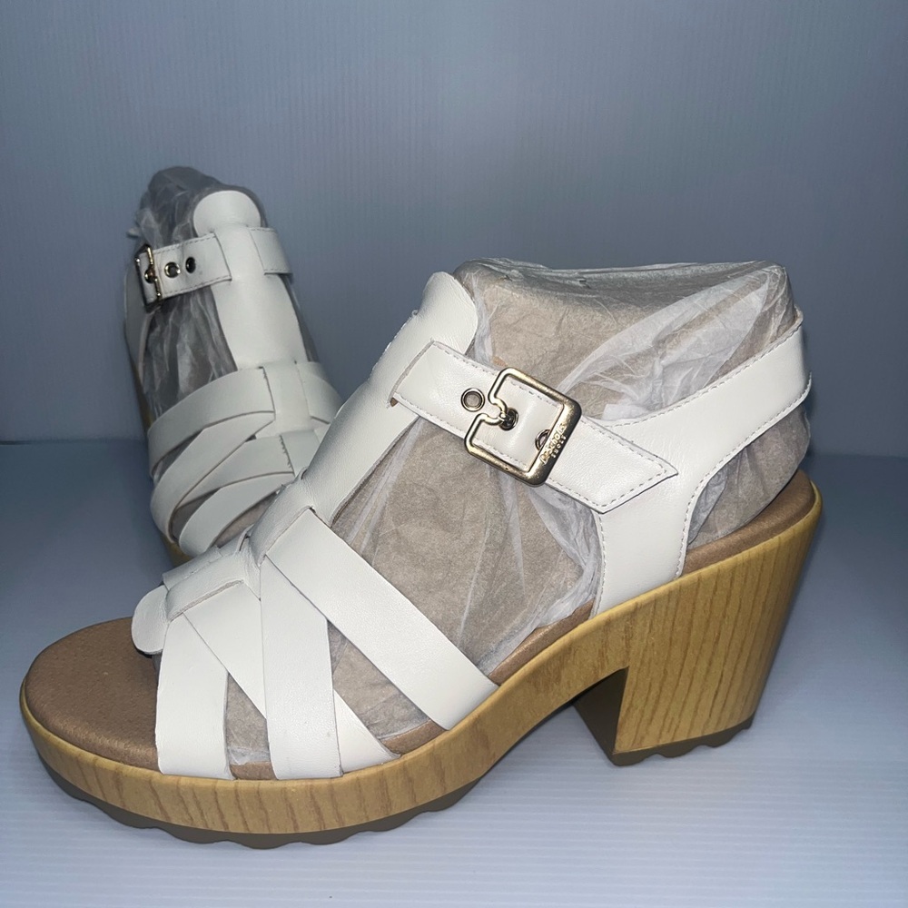 Dr. Scholl’s Women's Wild Nights White Strappy Sandals size 10
